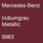 Preview: Mercedes-Benz, Indiumgrau Metallic, 9963.